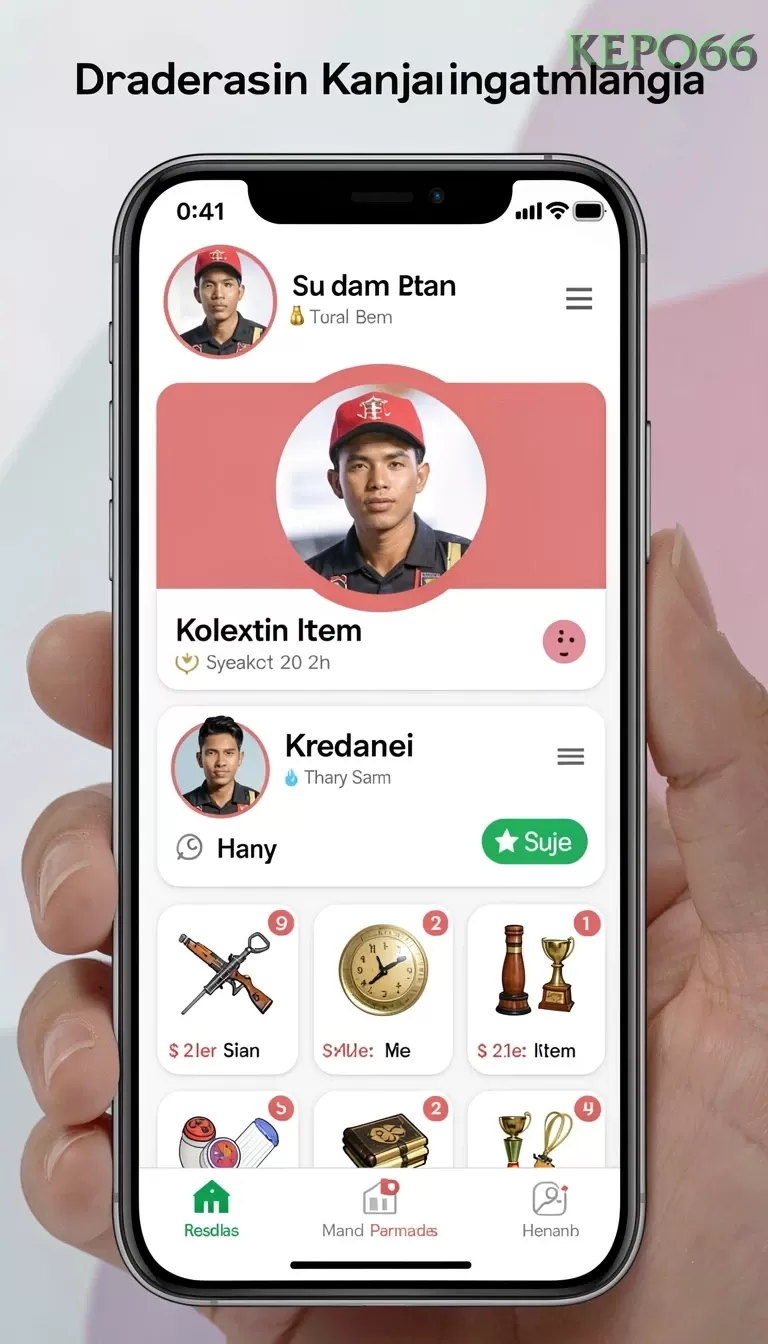 Cuplikan layar LUCKYDF — aktivitas