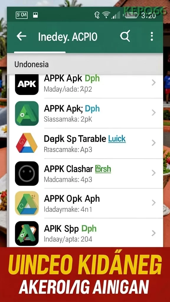 Cuplikan layar CUCUTOTO — aktivitas